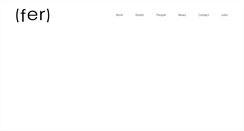 Desktop Screenshot of ferstudio.com