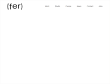 Tablet Screenshot of ferstudio.com